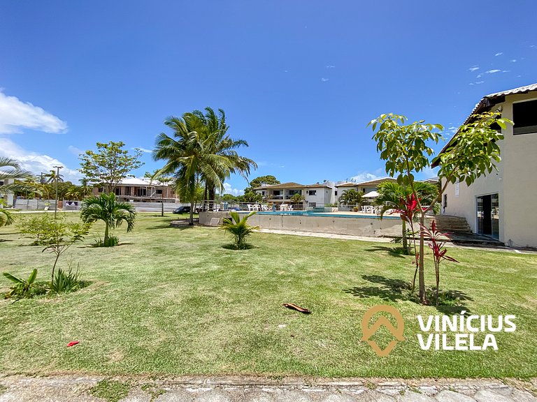 Apê 3Q Frente a praia do Mutá cond. com piscina