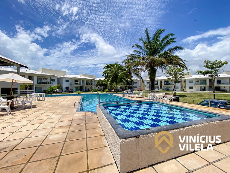 Apto em condomínio frete a paria do Mutá (atravessou a rua t