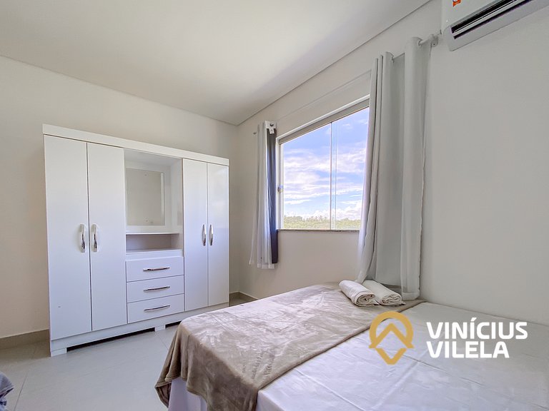 Apê 3Q Frente a praia do Mutá cond. com piscina