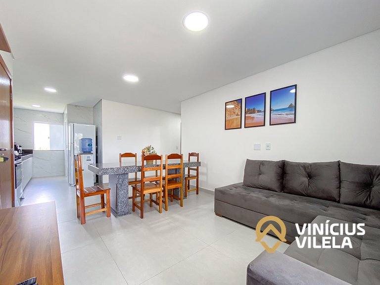 Apê 3Q Frente a praia do Mutá cond. com piscina