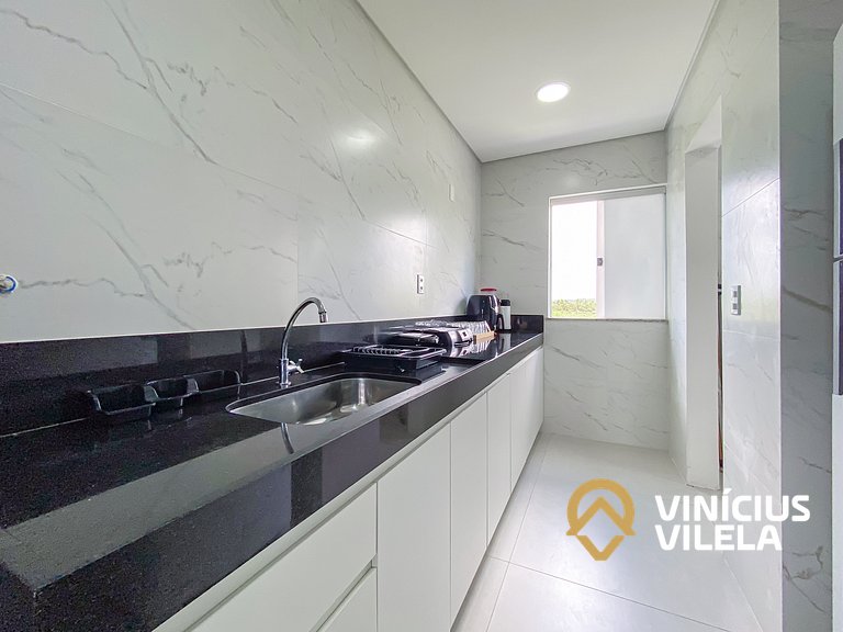 Apê 3Q Frente a praia do Mutá cond. com piscina