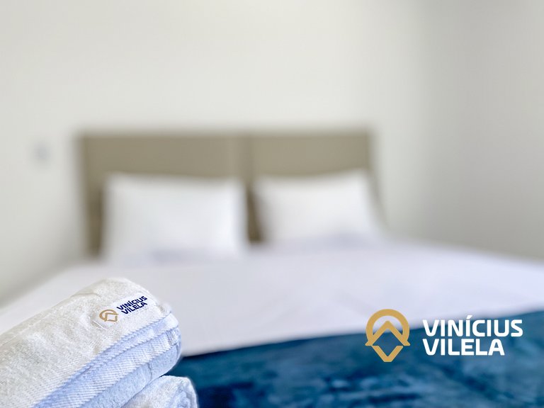 Apê com 3Q prox. a praia de Taperapuã (Axé Moi)