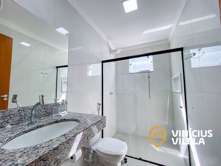 Apê com 3Q prox. a praia de Taperapuã (Axé Moi)