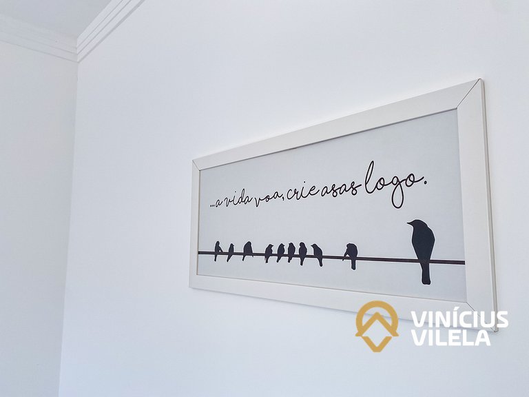 Apê com 3Q prox. a praia de Taperapuã (Axé Moi)