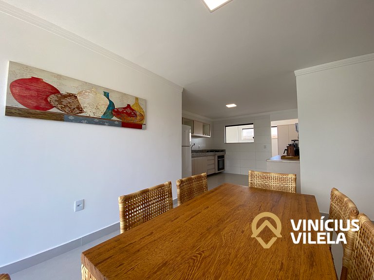 Apê com 3Q prox. a praia de Taperapuã (Axé Moi)