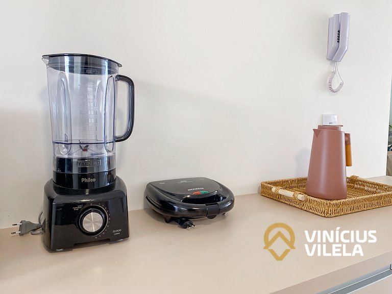 Apê com 3Q prox. a praia de Taperapuã (Axé Moi)