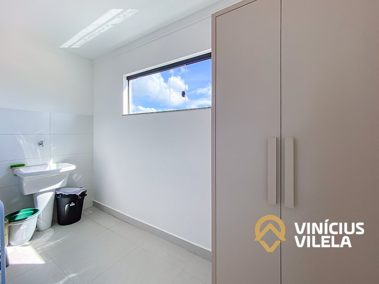 Apê com 3Q prox. a praia de Taperapuã (Axé Moi)