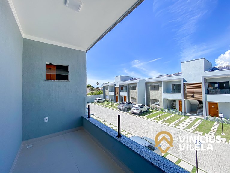 Apê com 3Q prox. a praia de Taperapuã (Axé Moi)