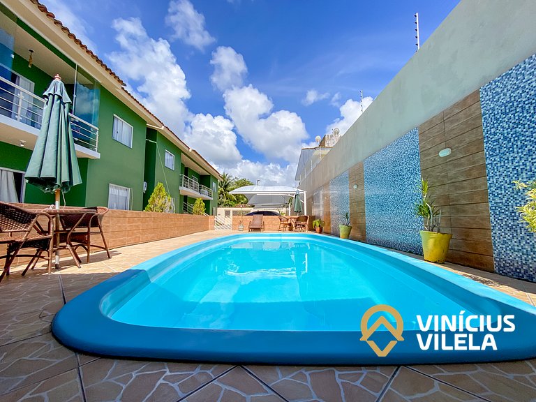 Condomínio com Piscina, Área Gourmet e Garagem a 800m da Pra