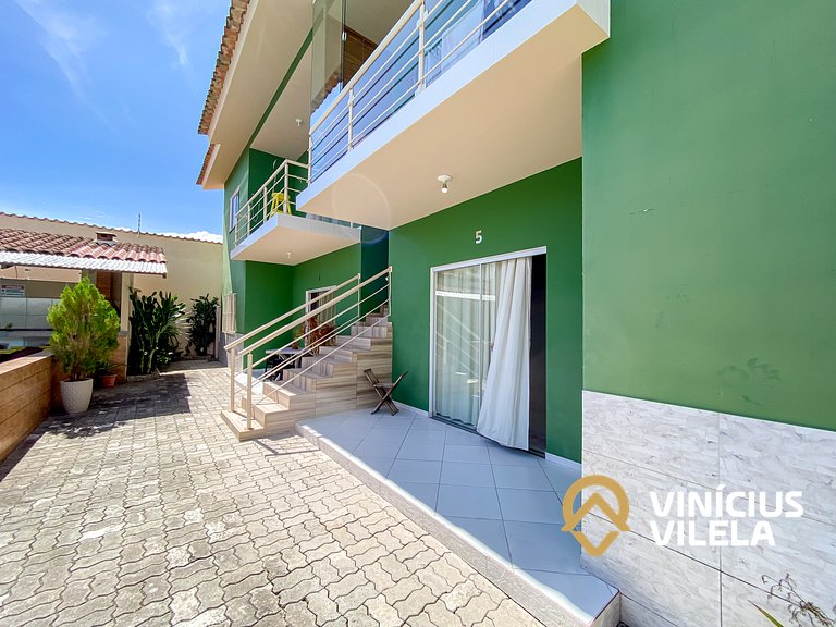 Apto 2Q térreo a 900m da Praia de Taperapuã