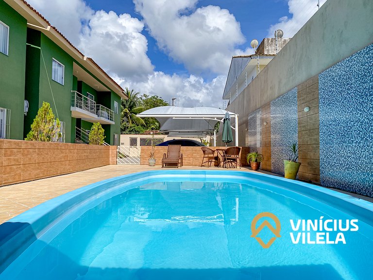 Condomínio com Piscina, Área Gourmet e Garagem a 800m da Pra