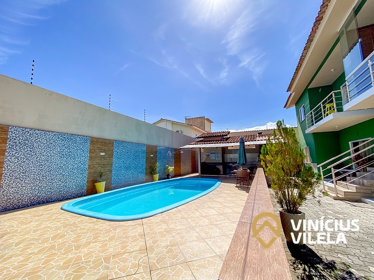 Condomínio com Piscina, Área Gourmet e Garagem a 800m da Pra