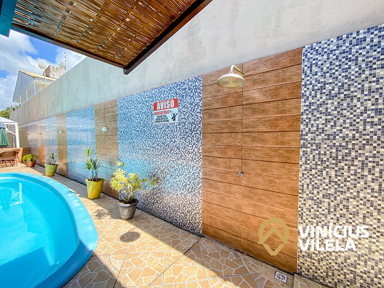 Condomínio com Piscina, Área Gourmet e Garagem a 800m da Pra