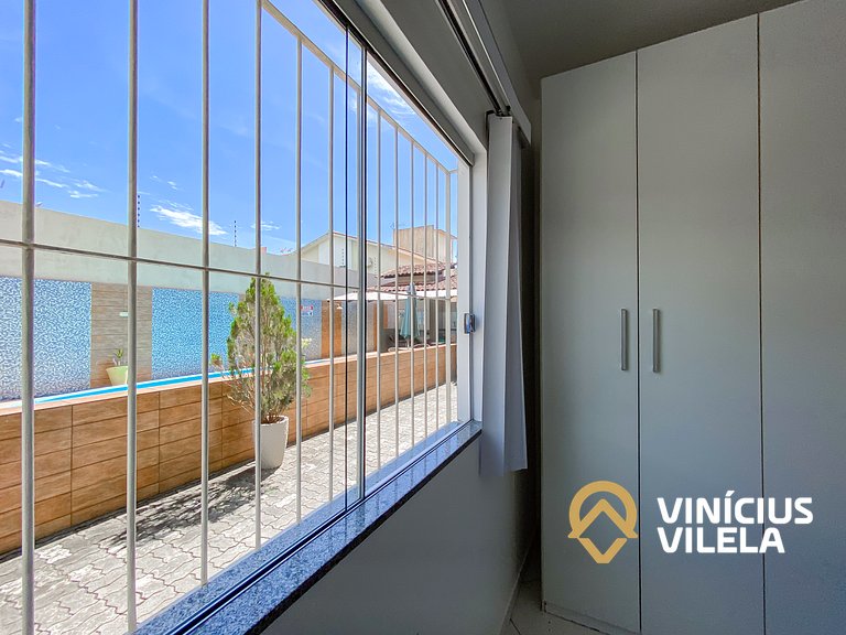 Apto 2Q térreo a 900m da Praia de Taperapuã