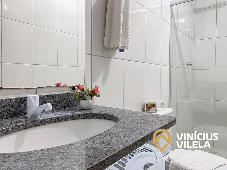 Apto 2Q térreo a 900m da Praia de Taperapuã