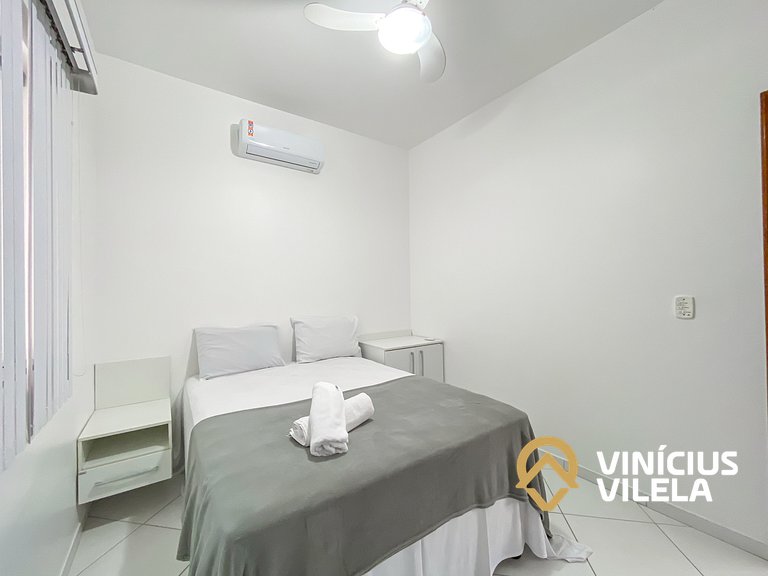 Apto 2Q térreo a 900m da Praia de Taperapuã