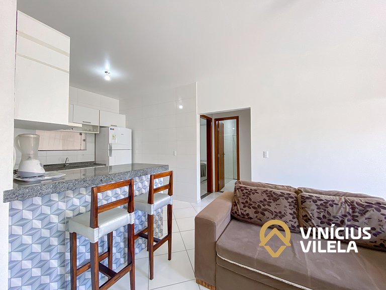 Apto 2Q térreo a 900m da Praia de Taperapuã