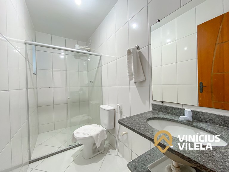 Apto 2Q térreo a 900m da Praia de Taperapuã