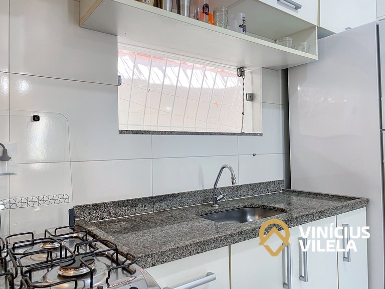 Apto 2Q térreo a 900m da Praia de Taperapuã