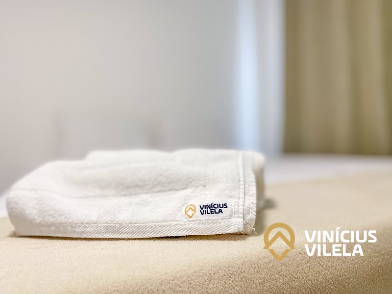 Apê Térreo 2Q prox. a praia de Taperapuã (Axé Moi)