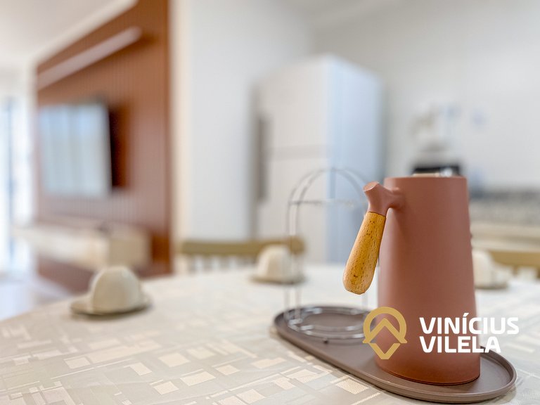 Apê Térreo 2Q prox. a praia de Taperapuã (Axé Moi)