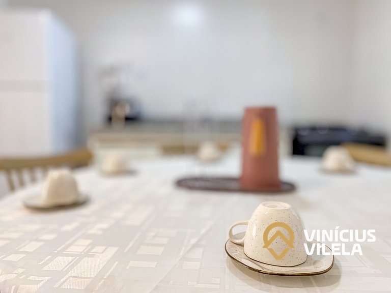 Apê Térreo 2Q prox. a praia de Taperapuã (Axé Moi)