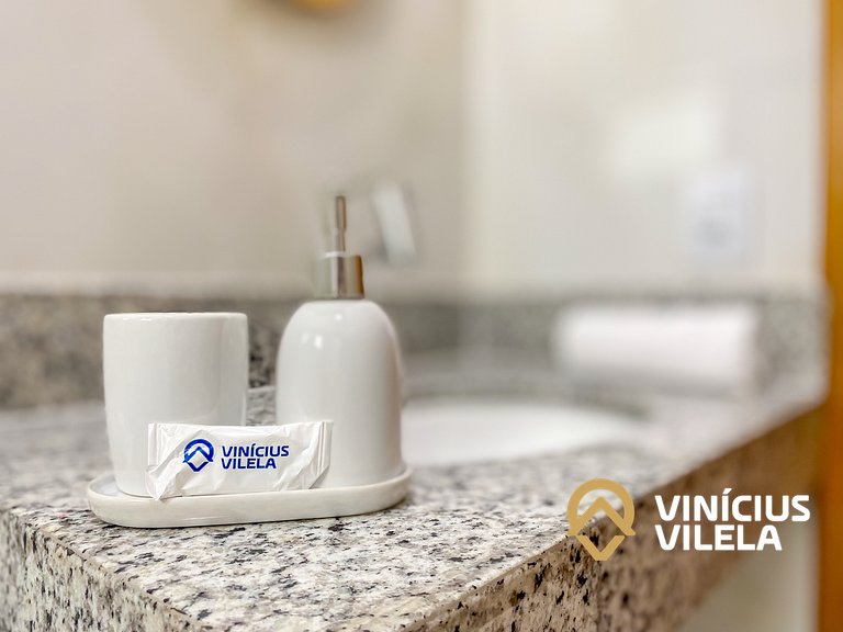 Apê Térreo 2Q prox. a praia de Taperapuã (Axé Moi)