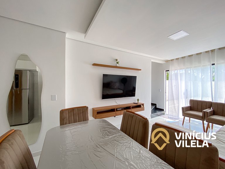 Casa 3 Suítes | Perto da Praia de Taperapuã