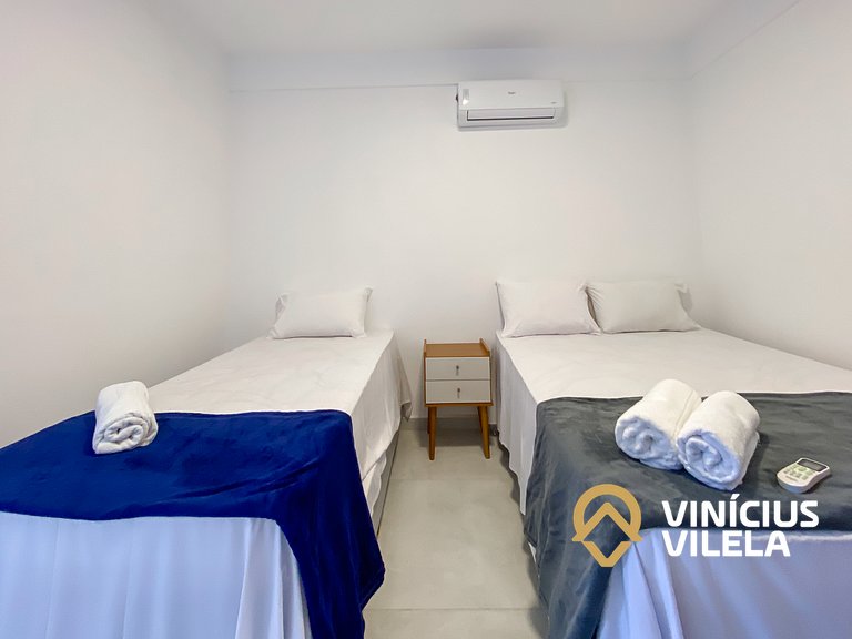 Apto 2 Quartos perto da Praia de Taperapuã