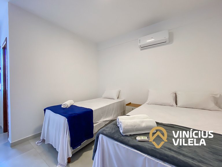 Apto 2(Q), próx a praia de Taperapuã.