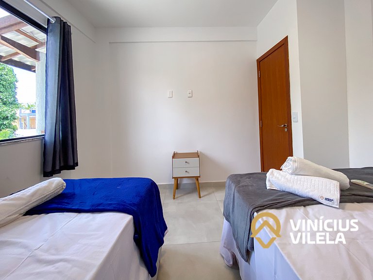 Apto 2(Q), próx a praia de Taperapuã.