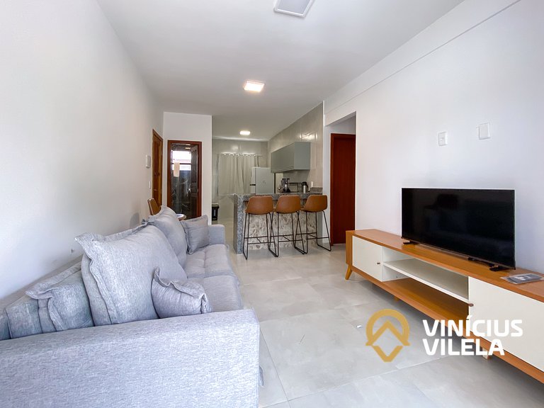 Apto 2(Q), próx a praia de Taperapuã.