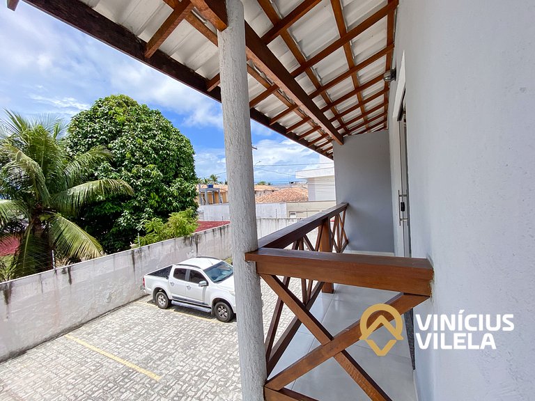 Apto 2(Q), próx a praia de Taperapuã.