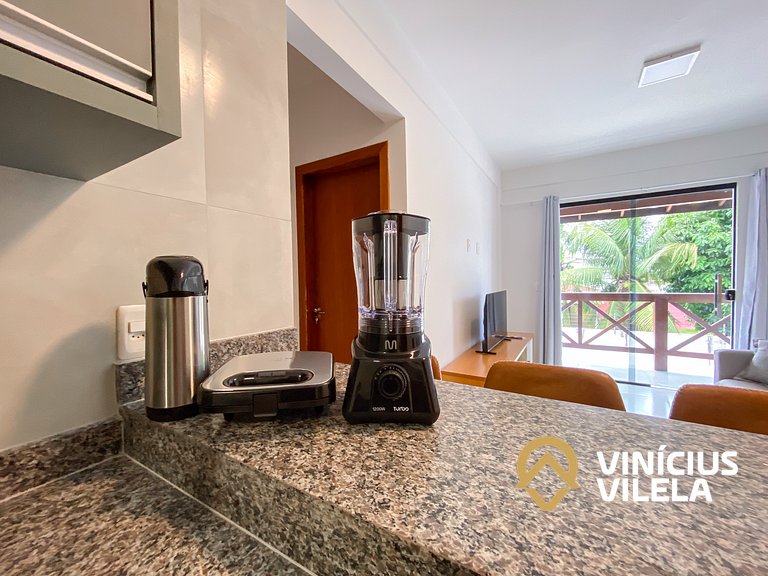 Apto 2(Q), próx a praia de Taperapuã.