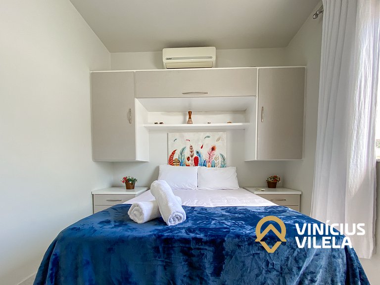 Apto 2Q Pav.Superior a 900m da Praia de Taperapuã