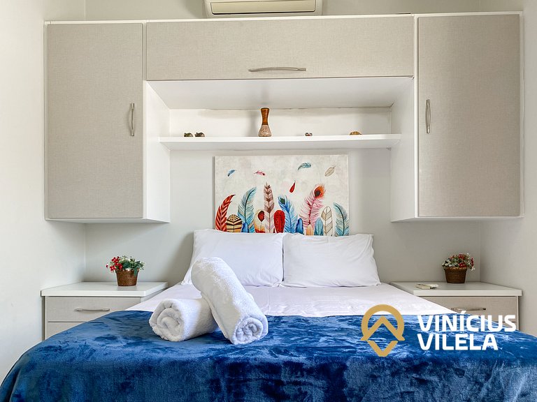 Apto 2Q Pav.Superior a 900m da Praia de Taperapuã