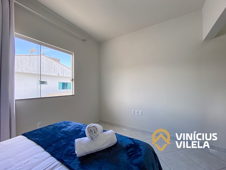 Apto 2Q Pav.Superior a 900m da Praia de Taperapuã