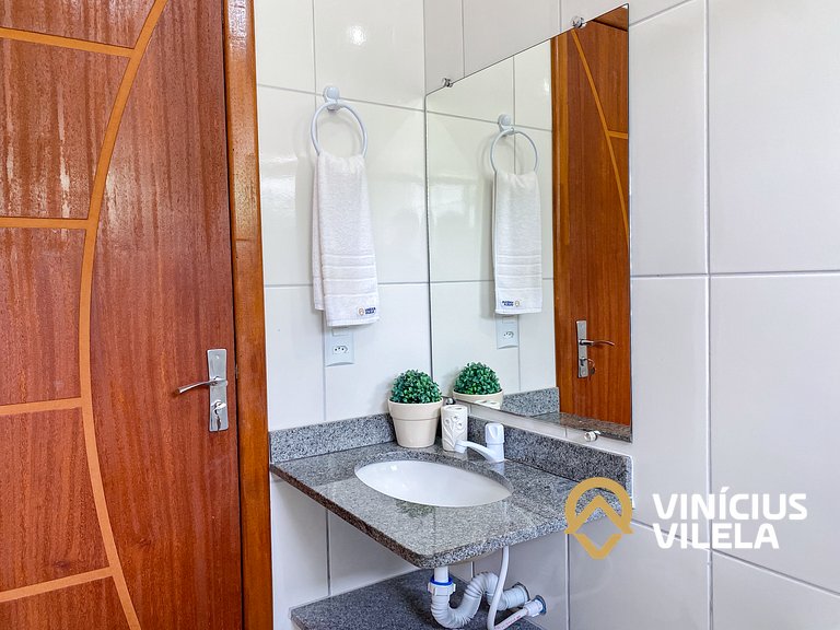 Apto 2Q Pav.Superior a 900m da Praia de Taperapuã