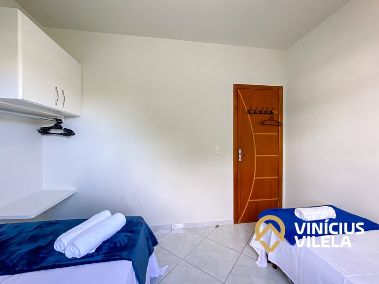 Apto 2Q Pav.Superior a 900m da Praia de Taperapuã