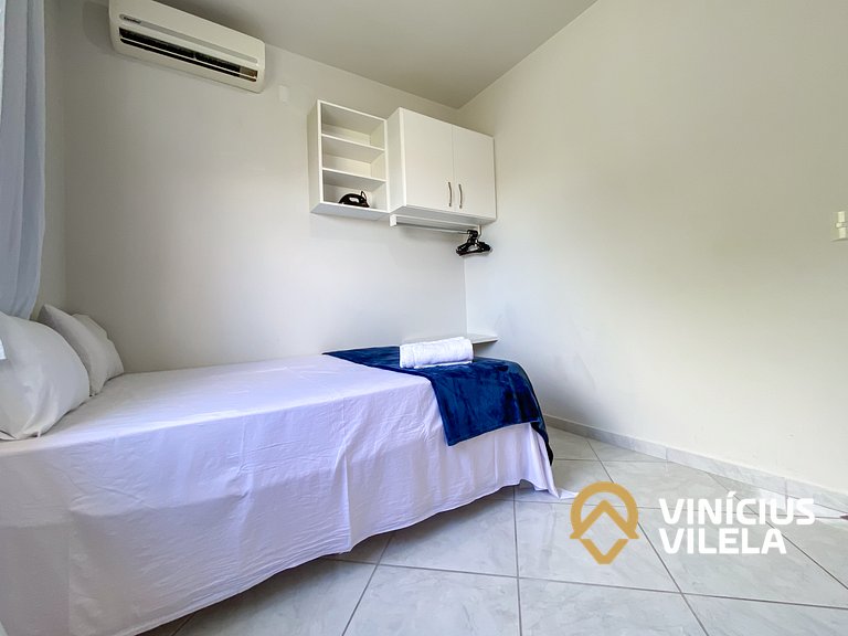 Apto 2Q Pav.Superior a 900m da Praia de Taperapuã