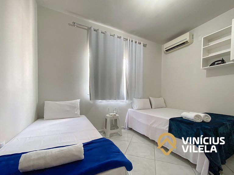 Apto 2Q Pav.Superior a 900m da Praia de Taperapuã