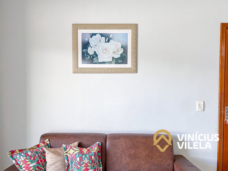 Apto 2Q Pav.Superior a 900m da Praia de Taperapuã