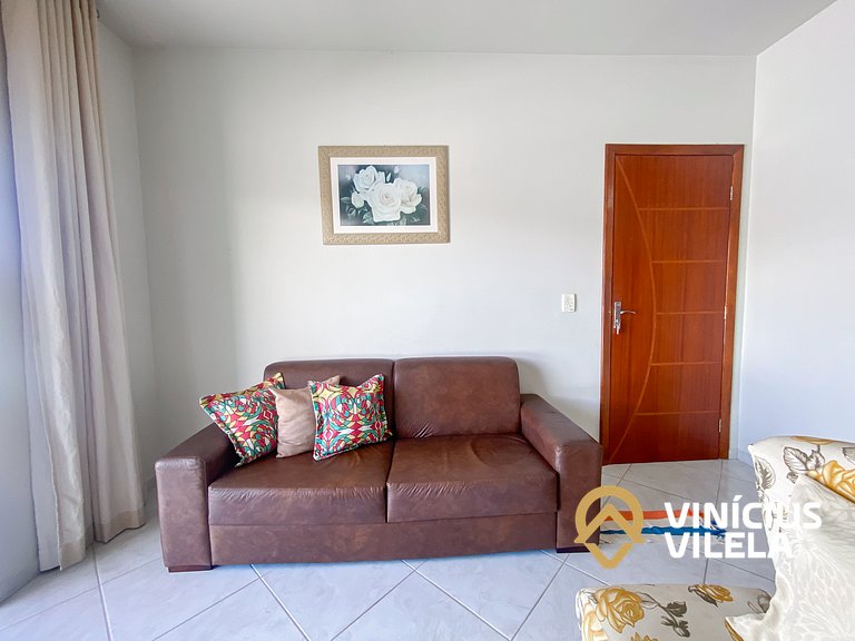 Apto 2Q Pav.Superior a 900m da Praia de Taperapuã