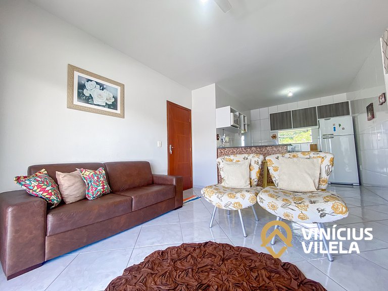 Apto 2Q Pav.Superior a 900m da Praia de Taperapuã