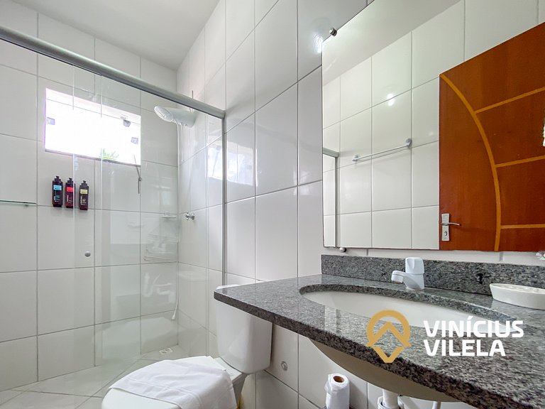 Apto 2Q Pav.Superior a 900m da Praia de Taperapuã