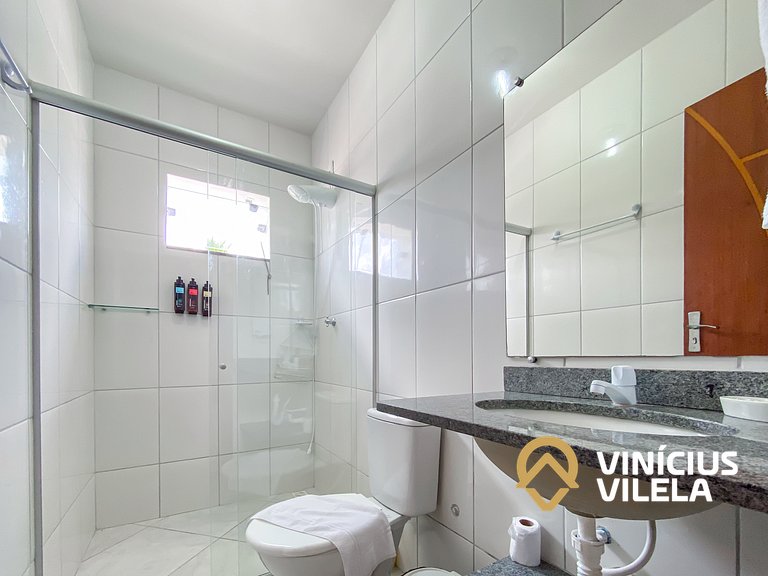 Apto 2Q Pav.Superior a 900m da Praia de Taperapuã