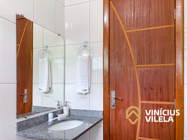 Apto 2Q Pav.Superior a 900m da Praia de Taperapuã