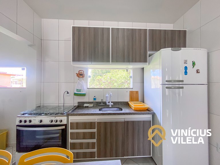 Apto 2Q Pav.Superior a 900m da Praia de Taperapuã