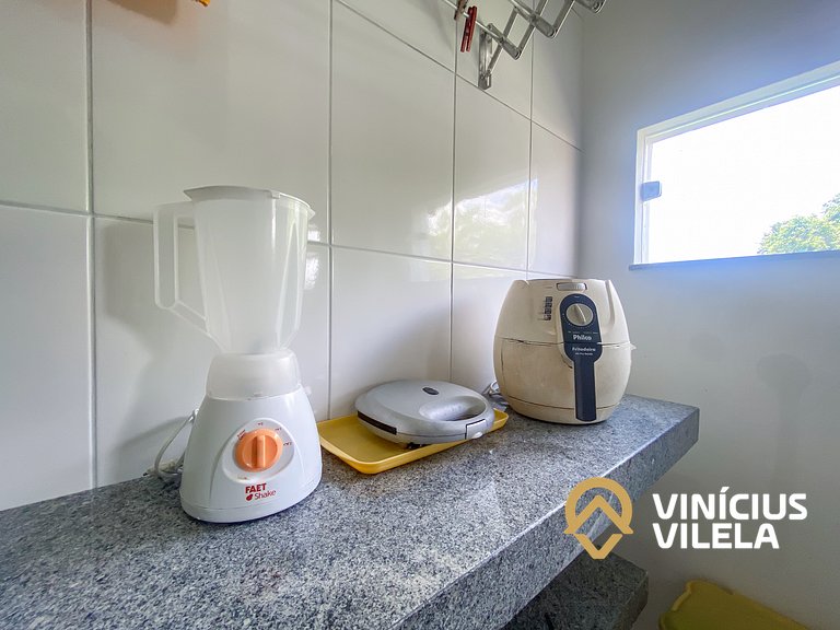 Apto 2Q Pav.Superior a 900m da Praia de Taperapuã