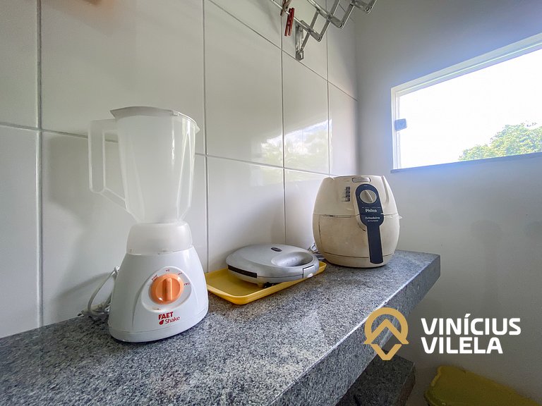 Apto 2Q Pav.Superior a 900m da Praia de Taperapuã